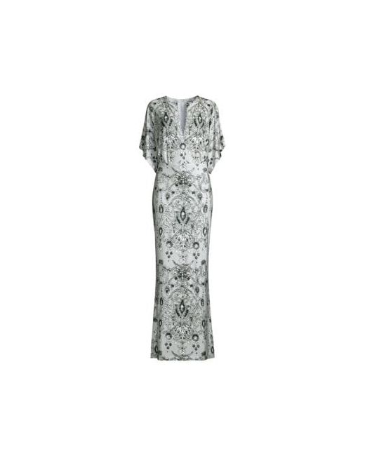 Norma Kamali Obie Printed Jersey Gown