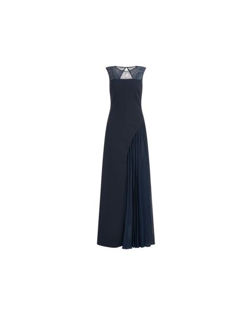 Kay Unger Dahlia Pleated Chiffon Gown