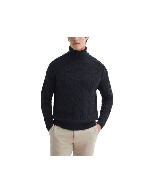 Reiss Alston Cable Knit Regular Fit Turtleneck Sweater