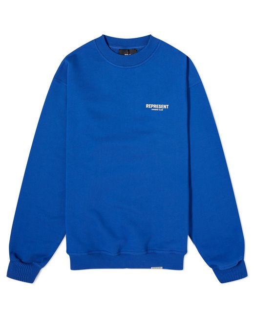 Represent Owners Club Sweatshirt Cobolt Large END. Clothing