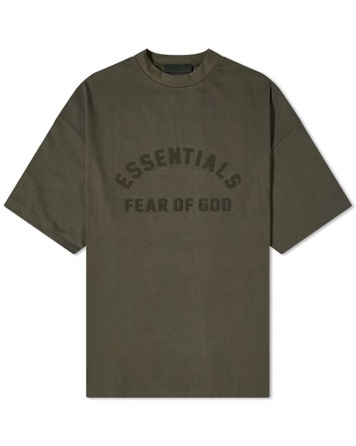 Fear of God ESSENTIALS Spring Printed Logo T-Shirt END. Clothing