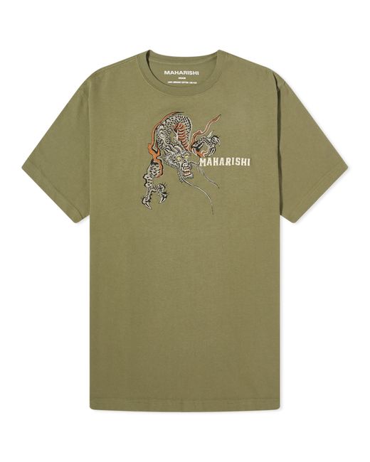Maharishi Embroided Sue-Rye Dragon T-Shirt END. Clothing