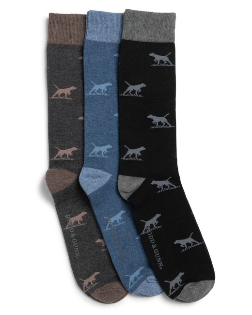Rodd & Gunn Dogs-a-Plenty Assorted 3-Pack Cotton Blend Crew Socks in at