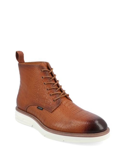 Taft Croc Embossed Leather Boot in at 7