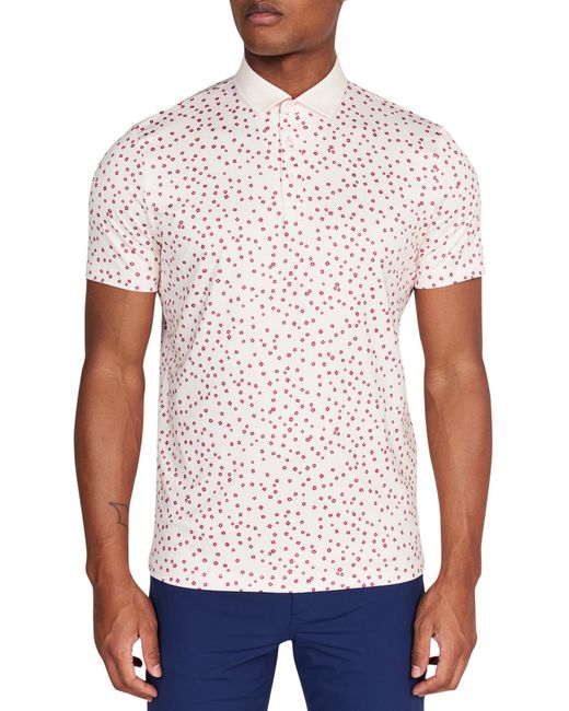 Redvanly Herrick Floral Performance Golf Polo
