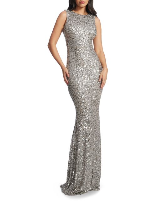 Dress the population Leighton Sequin Mermaid Gown in at