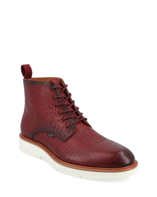 Taft Croc Embossed Leather Boot in at 7