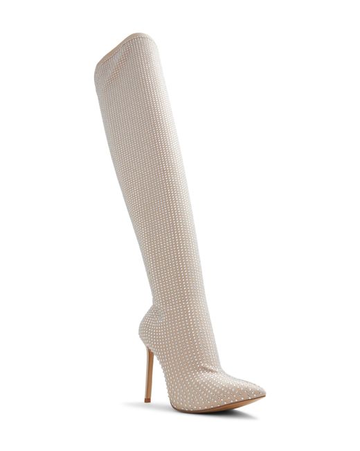 Aldo Nassia Embellished Pointed Toe Over the Knee Boot in at