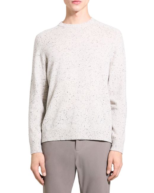 Theory Dinin Donegal Wool Cashmere Sweater