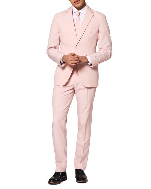 OppoSuits Blush Solid Two-Piece Suit with Tie in at