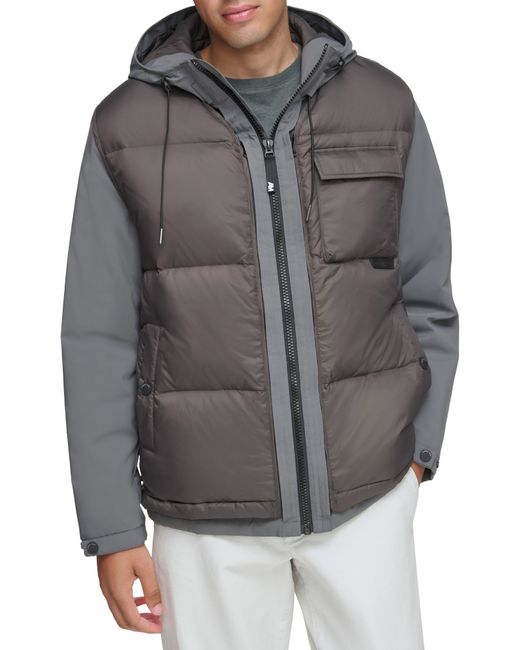 Andrew Marc Paxos Water Resistant Quilted Down Jacket in at