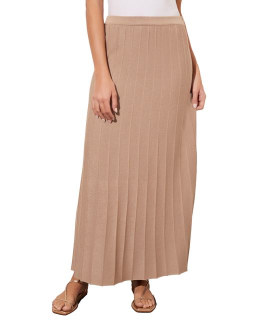 Ming Wang Pleated Pull-On Skirt in at