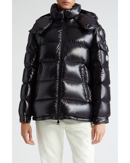 Moncler Maire Hooded Short Down Puffer Jacket in at 00