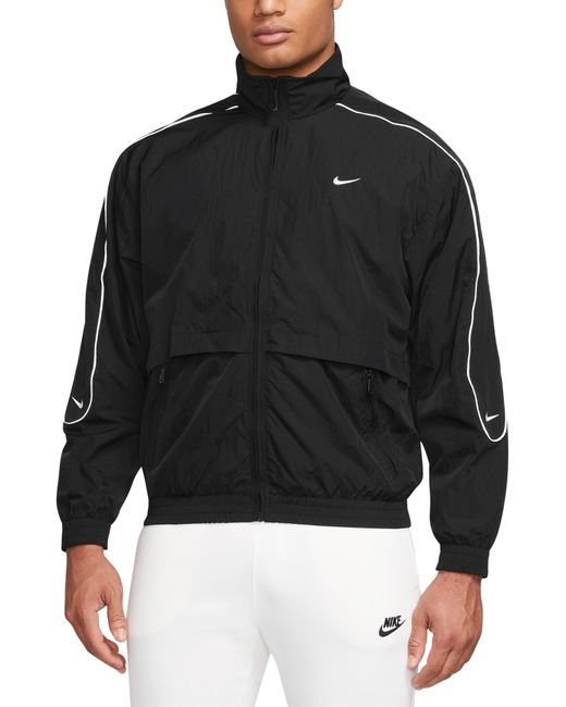 Nike Solo Swoosh Track Jacket in Black at
