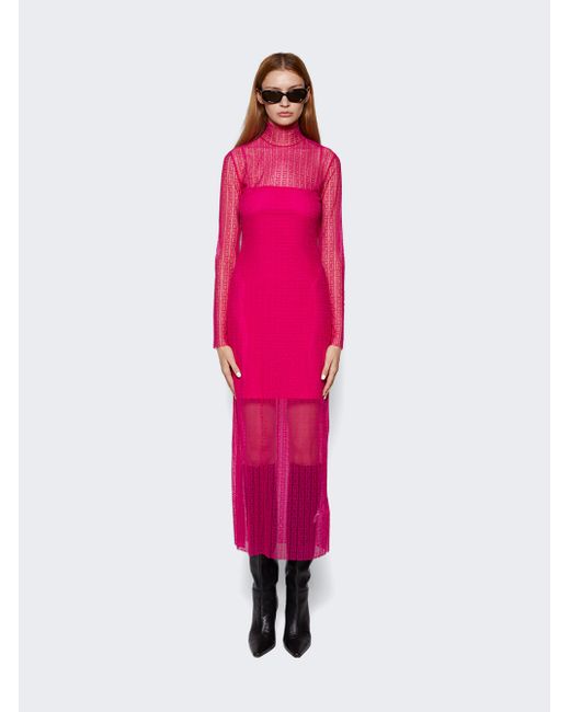 Givenchy 4g Long Sleeve Lace Dress