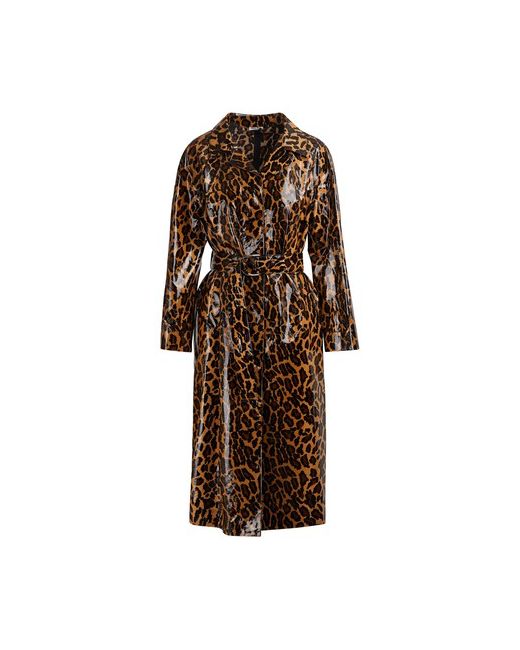 Miu Miu Coated leopard trench coat