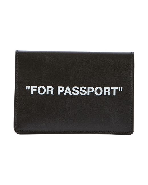 Off-White Quote passport holder