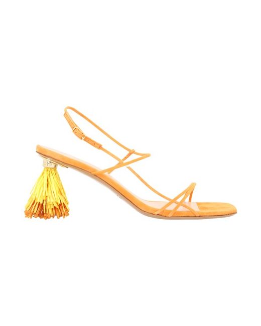 Jacquemus Raffia sandals with heels