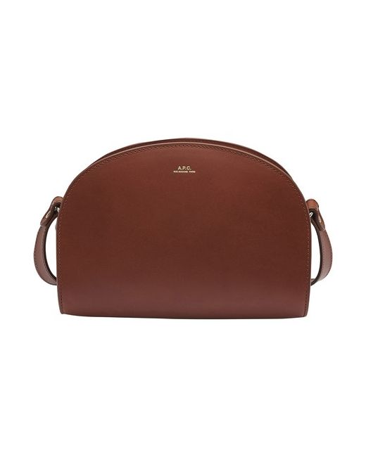 A.P.C. Half-moon bag in smooth leather