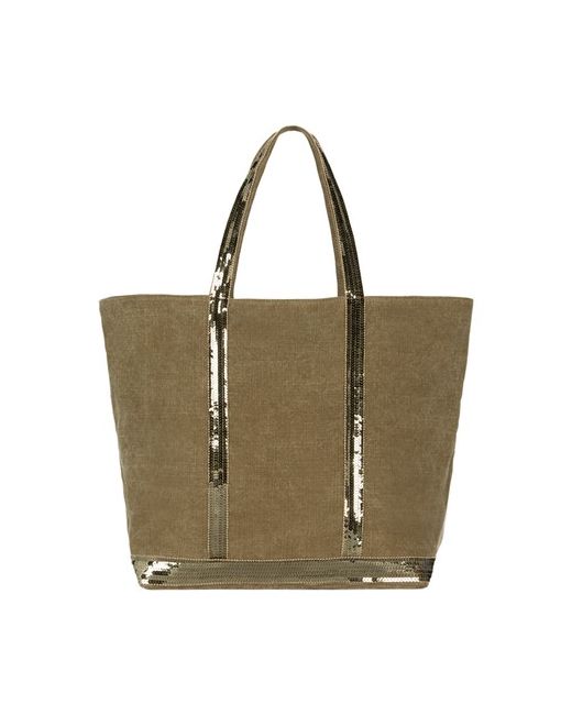 Vanessa Bruno Linen and Sequins L zipped Cabas Tote