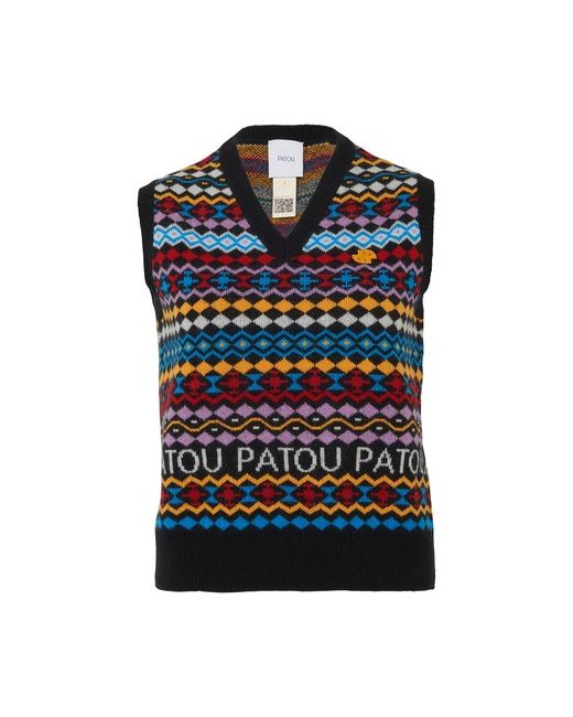 Patou Jacquard sleeveless sweater