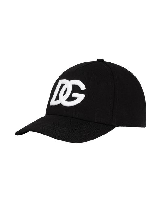 Dolce & Gabbana Cotton baseball cap with DG embroidery