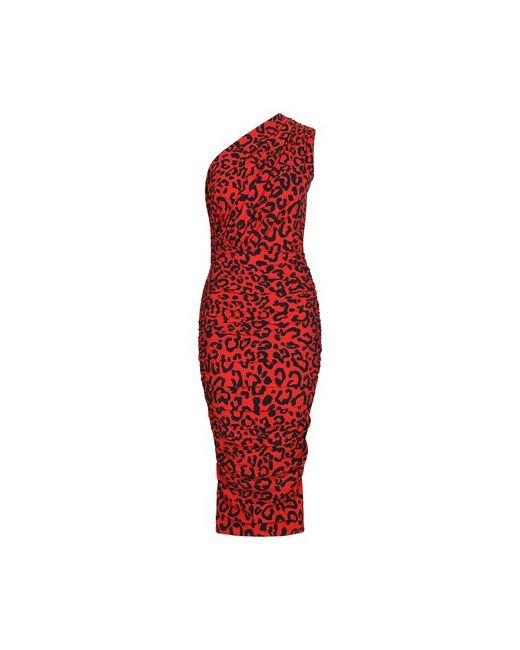 Dolce & Gabbana One-shoulder leopard-print jersey dress