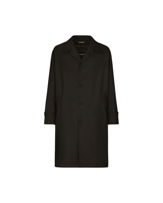 Dolce & Gabbana Nylon trench coat with logo tag