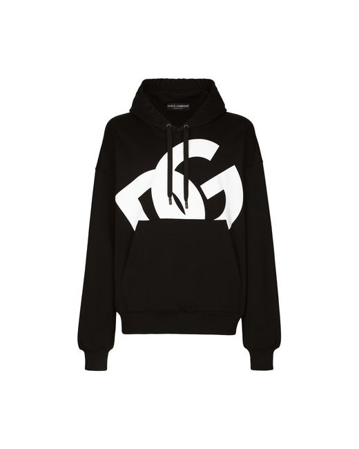 Dolce & Gabbana Jersey hoodie with DG print