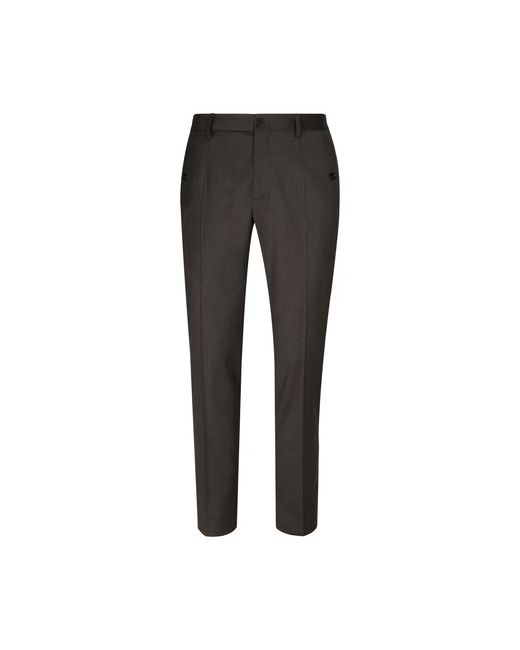 Dolce & Gabbana Stretch wool pants with side bands