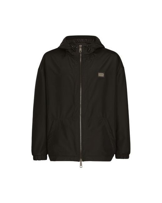Dolce & Gabbana Nylon jacket with hood and branded tag