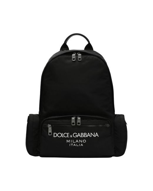 Dolce & Gabbana Nylon backpack with rubberized logo