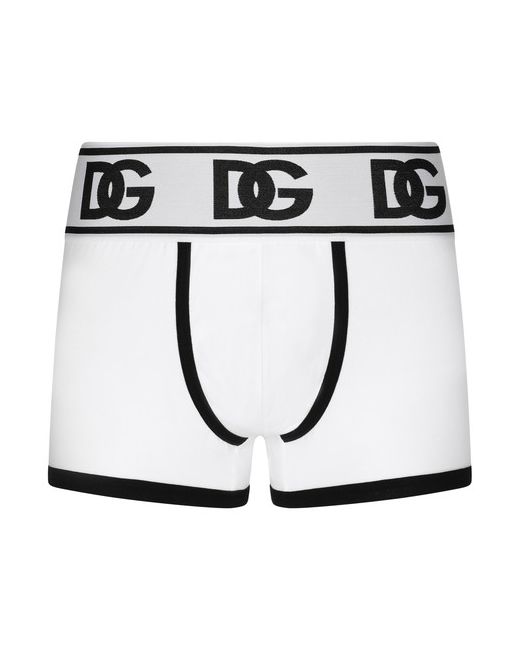 Dolce & Gabbana Two-way stretch jersey boxers with DG logo