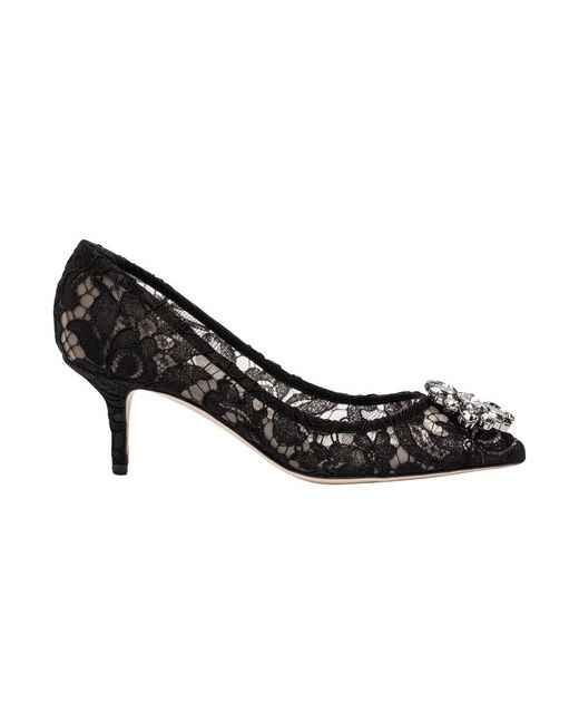 Dolce & Gabbana Lace rainbow pumps with brooch detailing