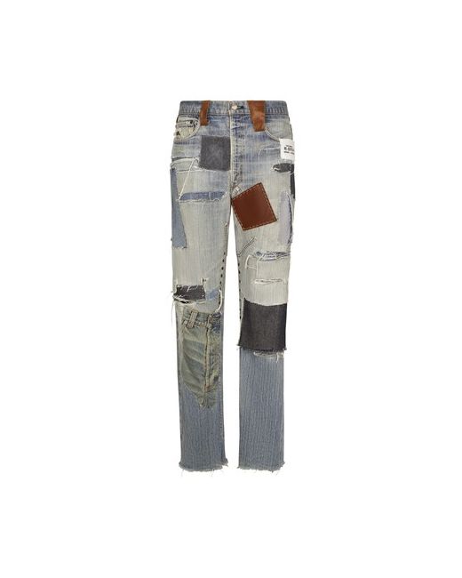 Dolce & Gabbana Straight-leg patchwork denim jeans