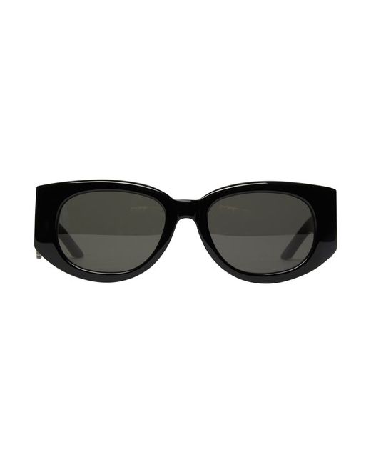 Casablanca Acetate metal oval wave sunglasses