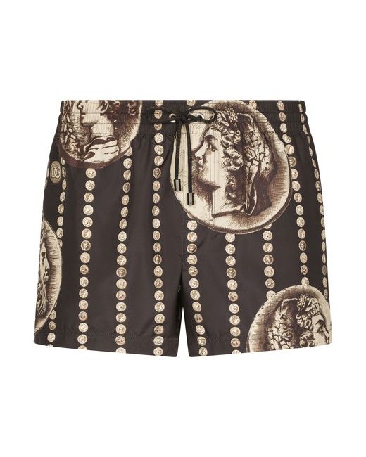 Dolce & Gabbana Short Coin Print Swim Shorts