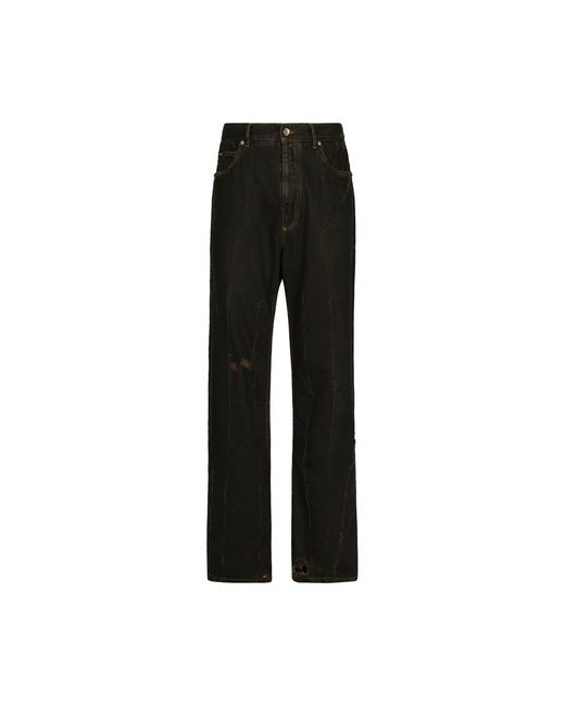 Dolce & Gabbana Overdye Jeans with Small Abrasions