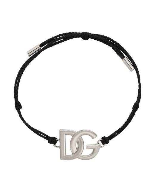 Dolce & Gabbana Cord Bracelet with Large Logo