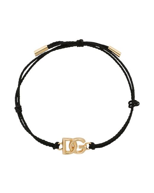 Dolce & Gabbana Cord Bracelet with Small Logo