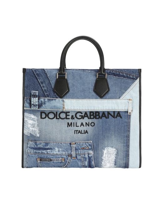 Dolce & Gabbana Large denim patchwork shopper