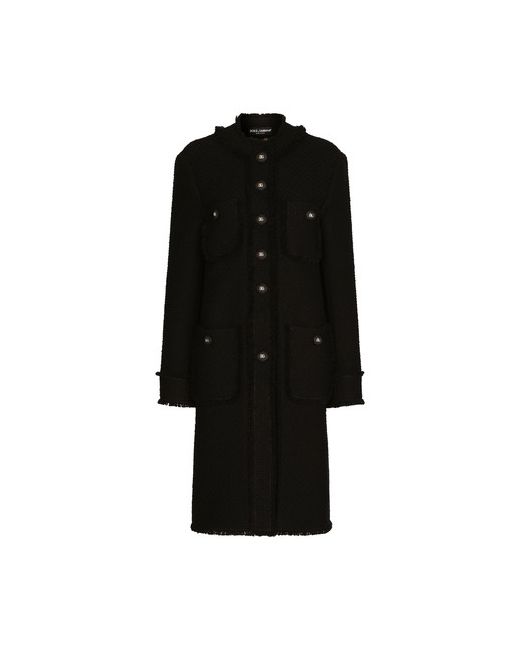 Dolce & Gabbana Single-breasted tweed coat