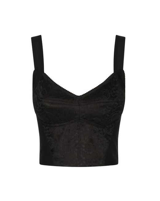 Dolce & Gabbana Shaper corset bustier in lace and jacquard