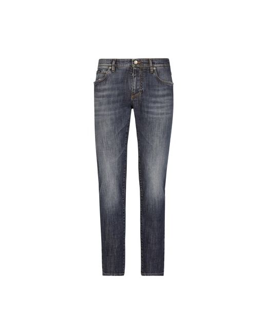 Dolce & Gabbana Slim fit washed stretch jeans with subtle abrasions