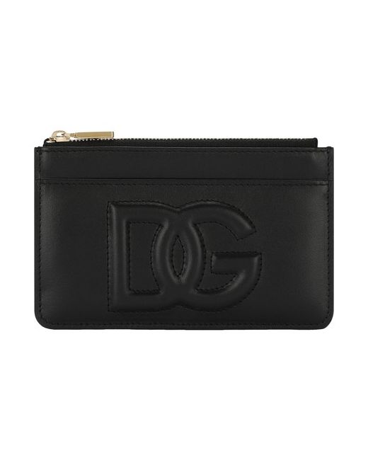 Dolce & Gabbana Medium calfskin card holder with logo
