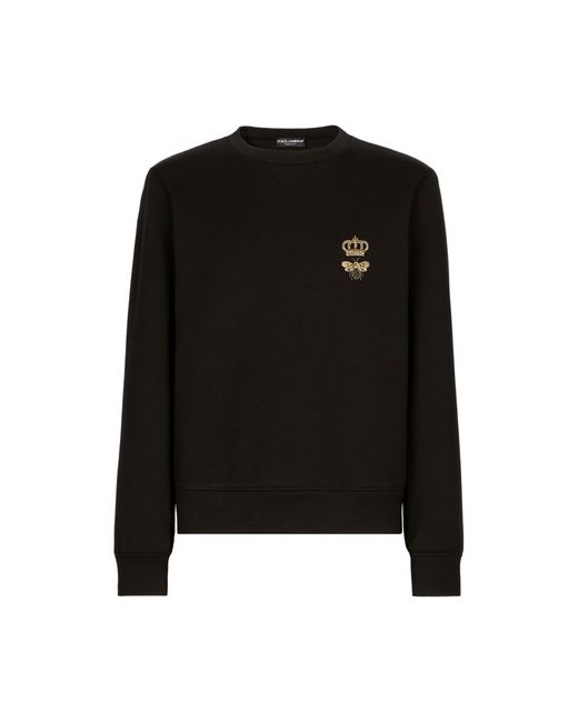Dolce & Gabbana Cotton jersey sweatshirt with embroidery