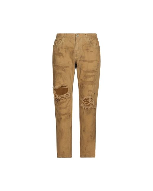 Dolce & Gabbana Loose Stretch Overdye Jeans with Rips