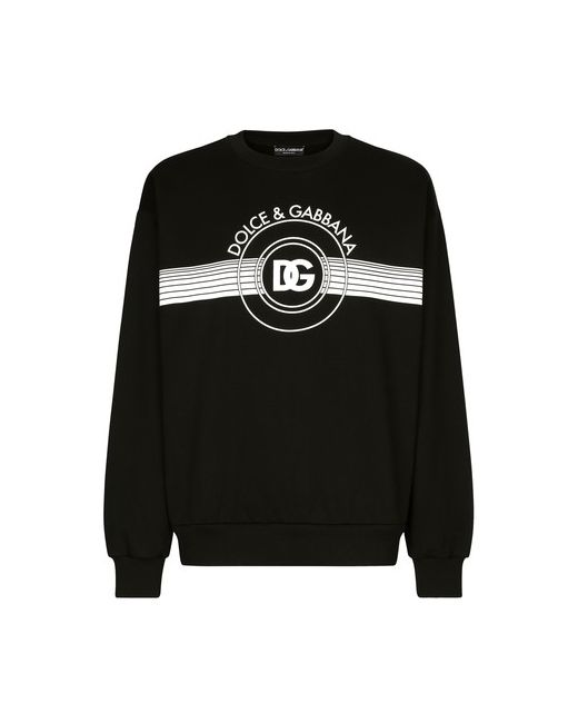 Dolce & Gabbana Jersey Sweatshirt with Logo Print