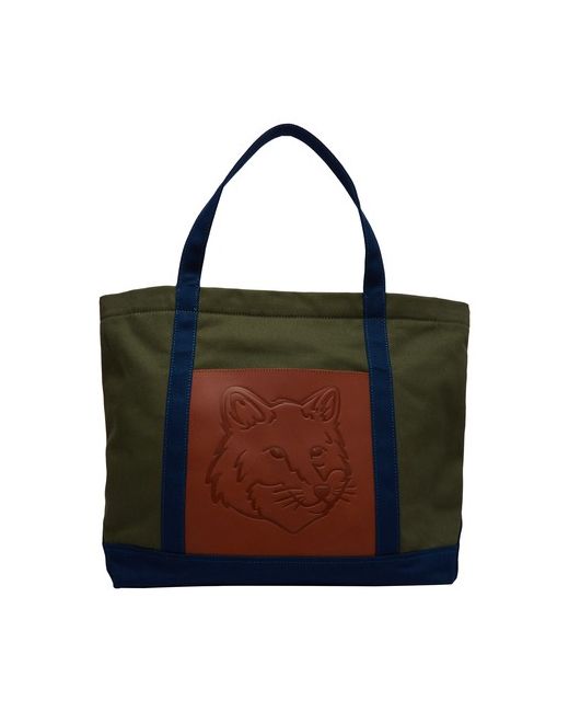 Maison Kitsuné Fox head tote bag