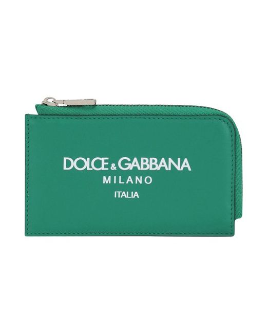 Dolce & Gabbana Calfskin card holder with logo